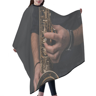 Personality  Saxophonist Hair Cutting Cape