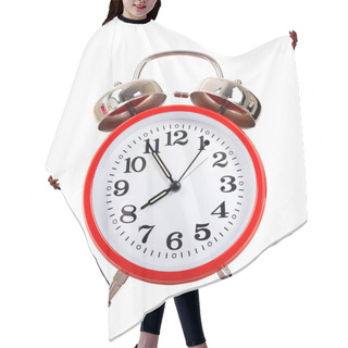 Personality  Red Alarm Clock Hair Cutting Cape