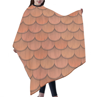 Personality  Red Clay Roof Tiles Hair Cutting Cape