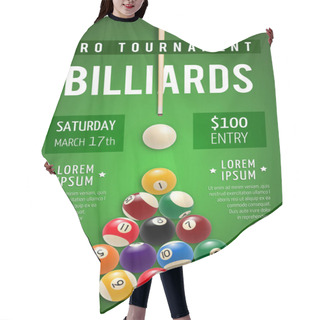 Personality  Billiard Poster For Snooker And Pool Sport Game Hair Cutting Cape