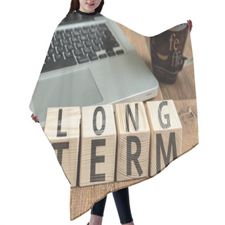 Personality  Long Term Written On Cubes Hair Cutting Cape
