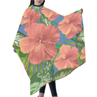 Personality  Floral Seamless Pattern Hair Cutting Cape