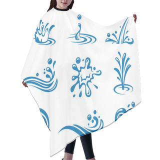 Personality  Water Icons Hair Cutting Cape