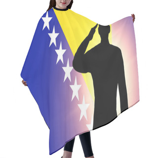 Personality  The Bosnia And Herzegovina Flag Hair Cutting Cape