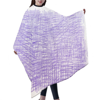 Personality   Violet Crayon Drawings On Paper Background Texture Hair Cutting Cape