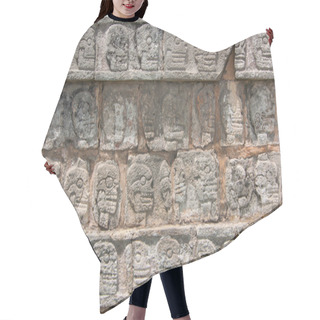 Personality  Relief Sculpture Of Tzompantli The Platform Of The Skulls Hair Cutting Cape
