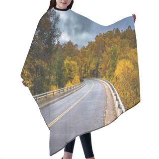Personality  Autumn Color And Bridge On The Blue Ridge Parkway In North Carol Hair Cutting Cape
