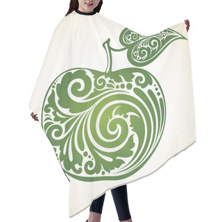Personality  Decorated Green Apple Hair Cutting Cape