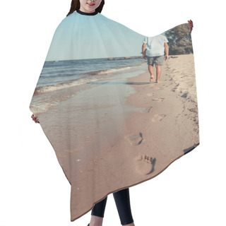 Personality  Footprints Hair Cutting Cape