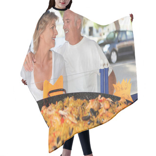 Personality  Couple On Holiday In Spain Hair Cutting Cape