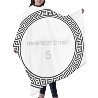 Personality  Round Ornament Meander Pattern Hair Cutting Cape