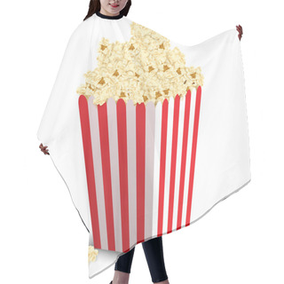 Personality  Popcorn Box Isolated Hair Cutting Cape