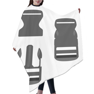 Personality  Backpack Buckle Hair Cutting Cape