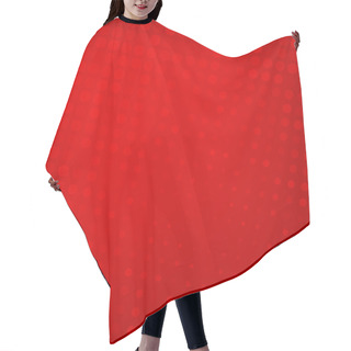 Personality  Abstract Dotted Red Background Hair Cutting Cape