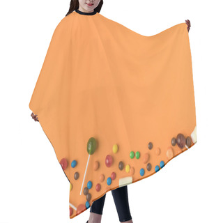 Personality  Colorful Halloween Candies Hair Cutting Cape