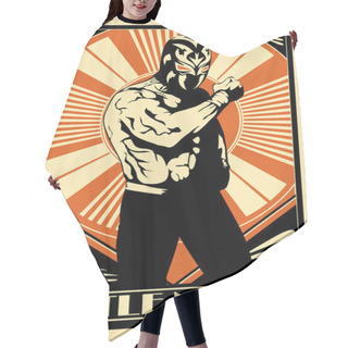 Personality  Mexican Wrestler Hair Cutting Cape