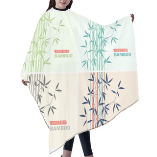 Personality   Bamboo,vector Illustration Hair Cutting Cape