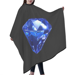 Personality  Blue Sapphire Diamond 3D Hair Cutting Cape