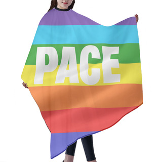 Personality  Peace Flag - Version 2 Hair Cutting Cape
