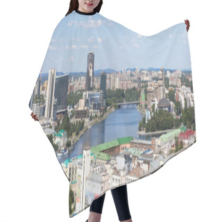 Personality  Yekaterinburg City Aerial View Hair Cutting Cape