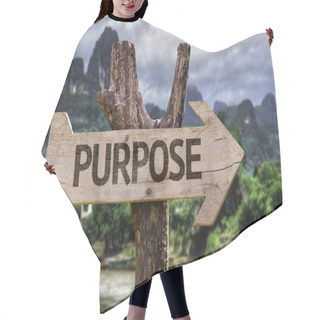 Personality  Purpose  Wooden Sign Hair Cutting Cape