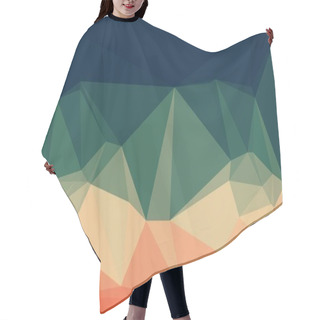 Personality  Colorful Geometric Background With Mosaic Design Hair Cutting Cape