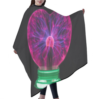 Personality  Plasma Ball Heart Glowing In The Dark Hair Cutting Cape