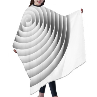 Personality  Abstract Spiral Helix Black And White Background Hair Cutting Cape