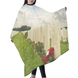 Personality  Tyne Cot Cemetery First World War Flanders Belgium Hair Cutting Cape