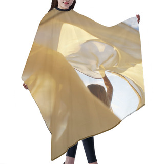 Personality  Wind And Girl Hair Cutting Cape