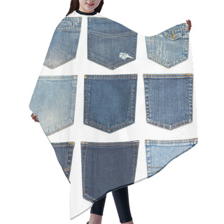 Personality  Different Jeans Pocket Hair Cutting Cape