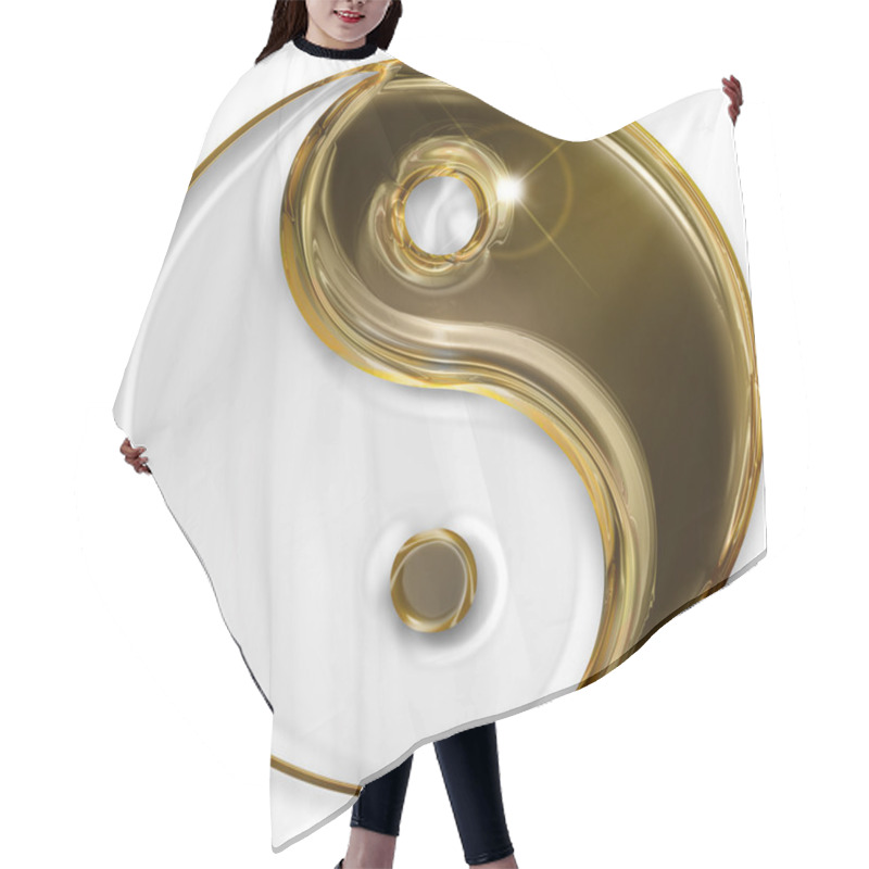 Personality  Yin Yang Symbol Hair Cutting Cape