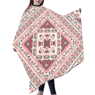 Personality  Romanian Vector Pattern Inspired From Traditional Embroidery Hair Cutting Cape