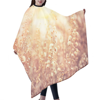 Personality  Beautiful Floral Field Hair Cutting Cape