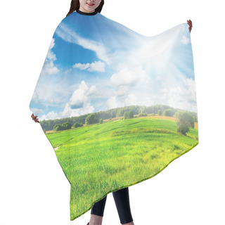 Personality  Summer Landscape Hair Cutting Cape