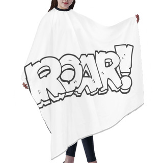 Personality  Line Drawing Cartoon Roar Sign Hair Cutting Cape