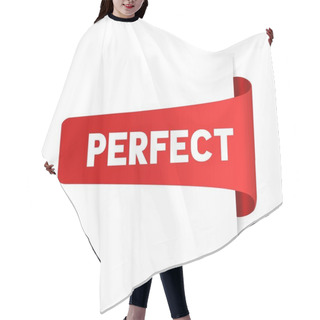 Personality  Perfect Banner Design. Flat Style Vector Template. Hair Cutting Cape
