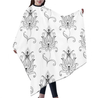 Personality  Repeat Seamless Pattern Of Persian Floral Motifs Hair Cutting Cape