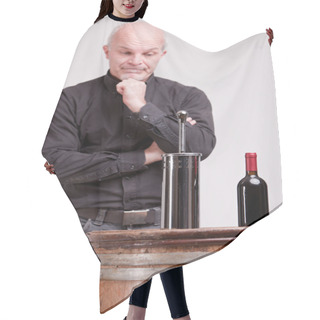 Personality  Doubtful Man About Wine Quality Controls Hair Cutting Cape