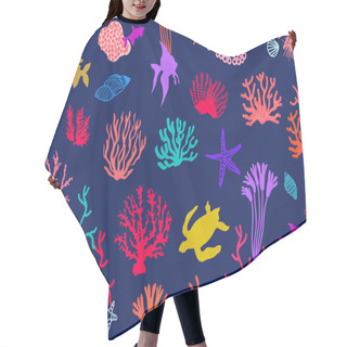 Personality  Colorful Coral Reef. Hair Cutting Cape