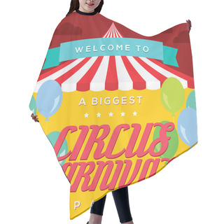 Personality  Circus Carnival Poster Template Hair Cutting Cape