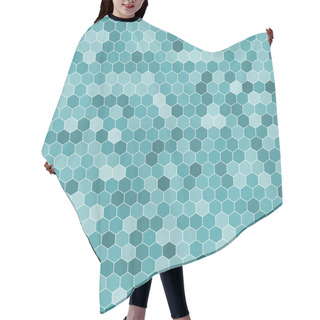 Personality  Hexagon Pattern Hair Cutting Cape