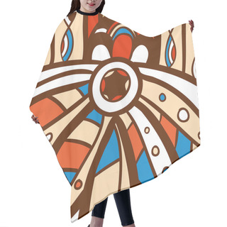 Personality  Background With Incas Ornament Hair Cutting Cape