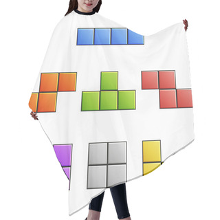 Personality  Tetris Elements Hair Cutting Cape