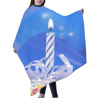 Personality  Little Blue Candle Hair Cutting Cape