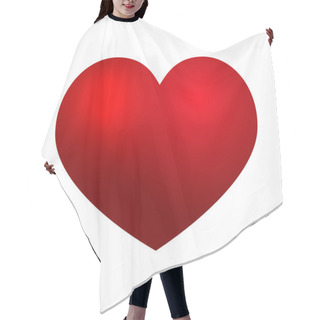 Personality  Red Heart Hair Cutting Cape