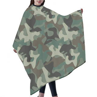 Personality  Abstract Military Camouflage Background Hair Cutting Cape