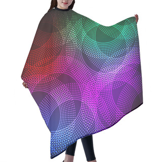 Personality  Abstract Circles Background Hair Cutting Cape
