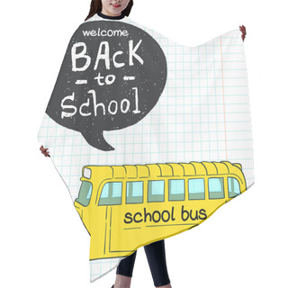 Personality  School Bus. Hair Cutting Cape