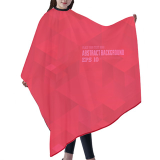 Personality  Retro Red Geometric Pattern Hair Cutting Cape